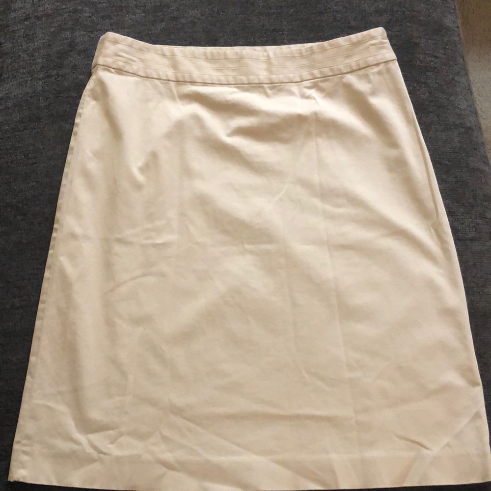 Banana Republic Khaki color A line skirt.